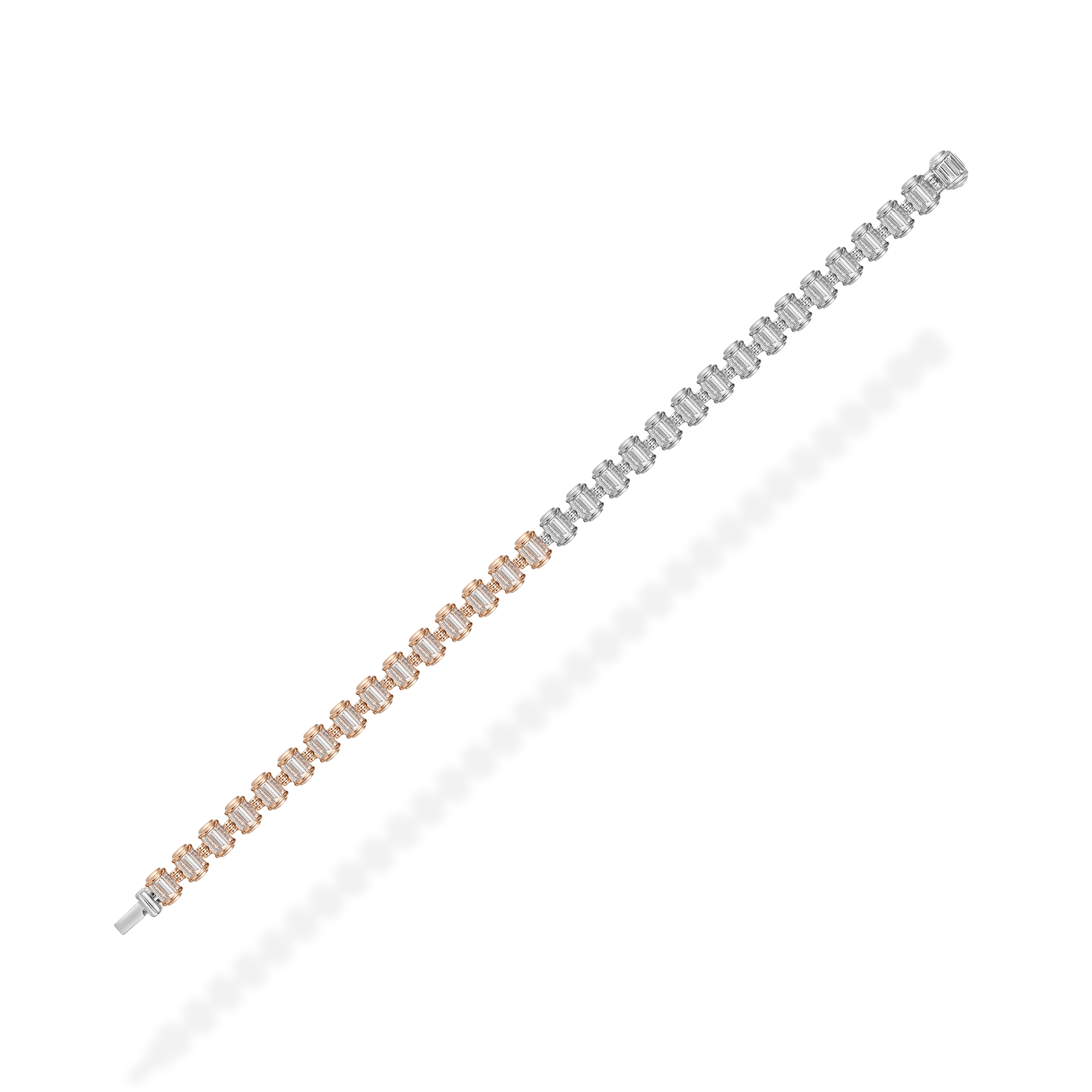 Barrel diamond bracelet